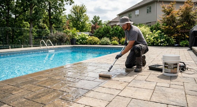 Poolside Concrete Paving Service