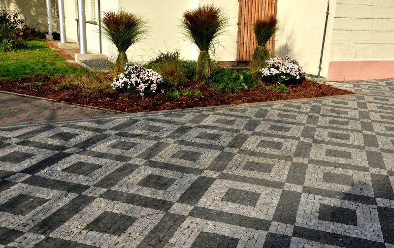 Patterned Concrete Driveway